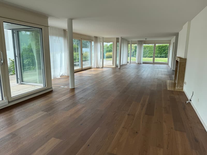 Einzigartige, grosszügige 5.5-Zimmerwohnung mit Garten und Cheminée (2)