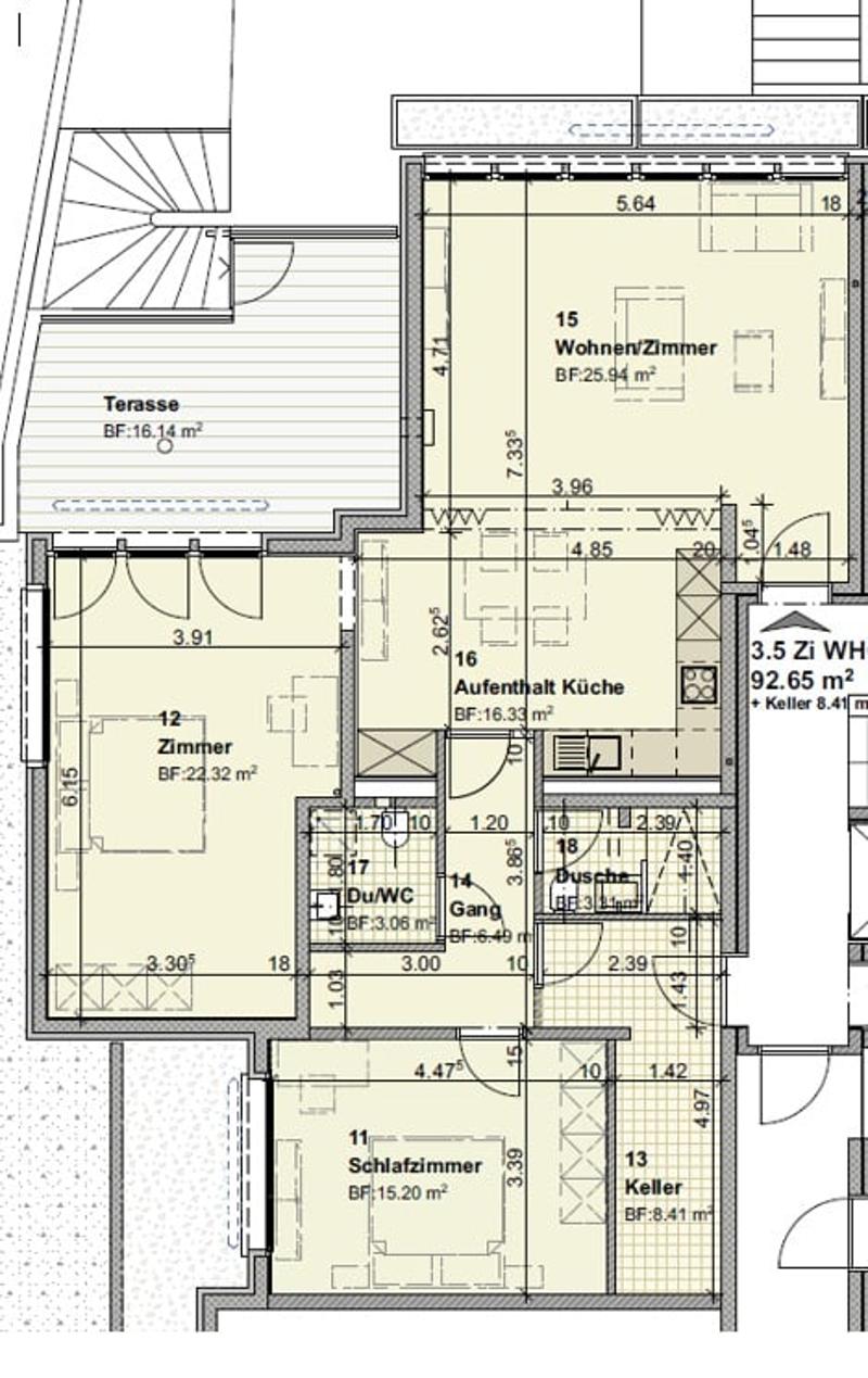Charmante 3.5-Zimmer-Terrassenwohnung im Erdgeschoss in Zürich-Oerlikon (12)