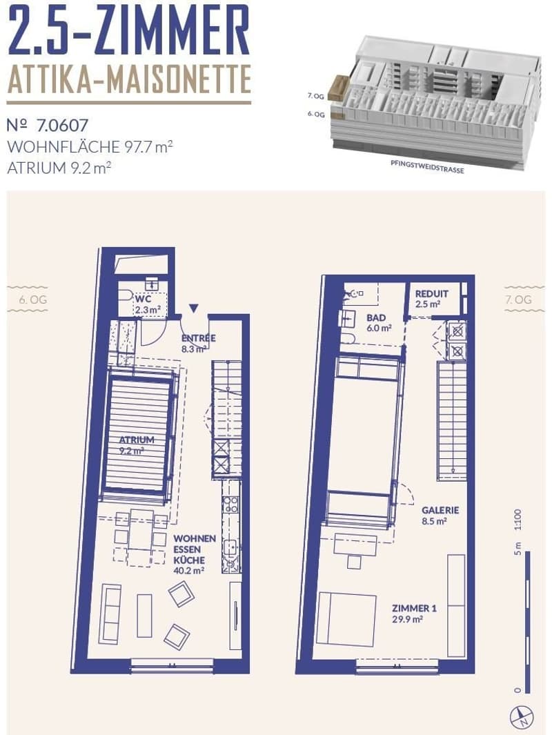 Aussergewöhnlich Wohnen in Zürich in der obersten Etage (8)
