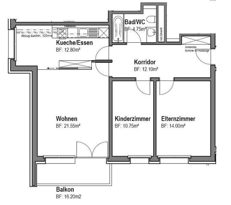 Grundrissplan