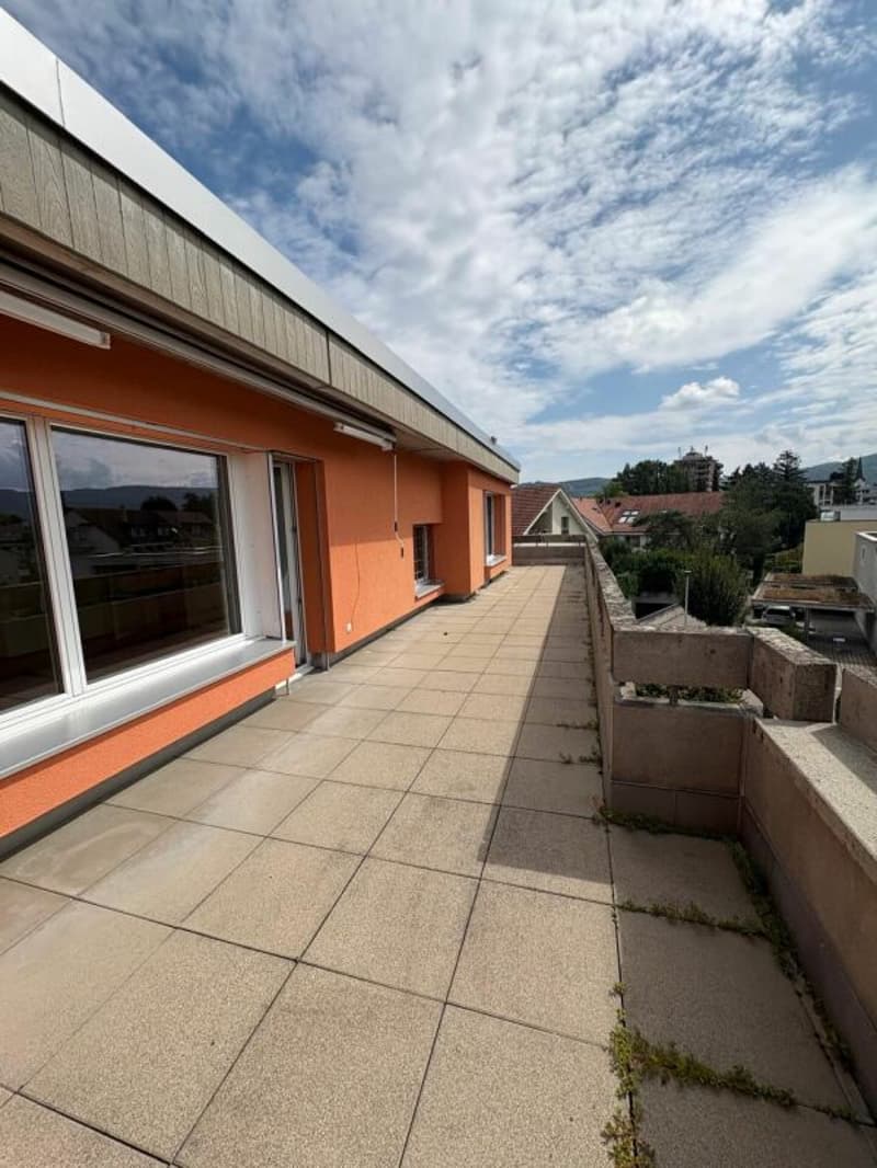 Dachterrassenwohnung mitten in Reinach mit Cheminée (2)