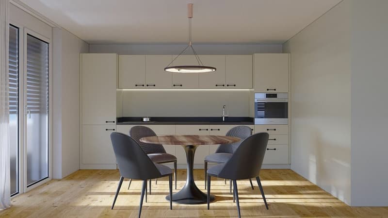 Exklusive 3.5-Zimmer-Attikawohnung mit XXL-Terrasse - Neubau MFH Klösterli, Brig (4)