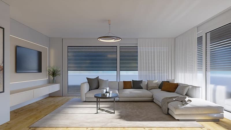 Exklusive 3.5-Zimmer-Attikawohnung mit XXL-Terrasse - Neubau MFH Klösterli, Brig (3)