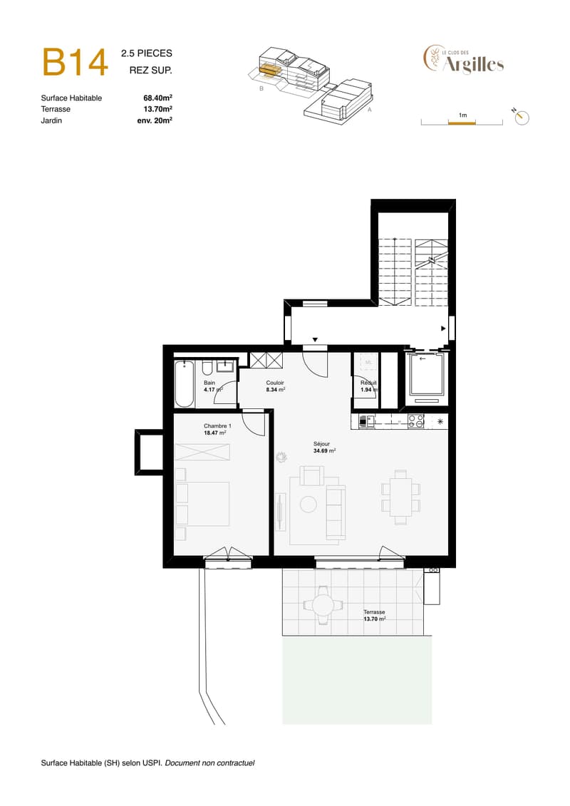 2.5 pièces avec terrasse et jardin ! (6)