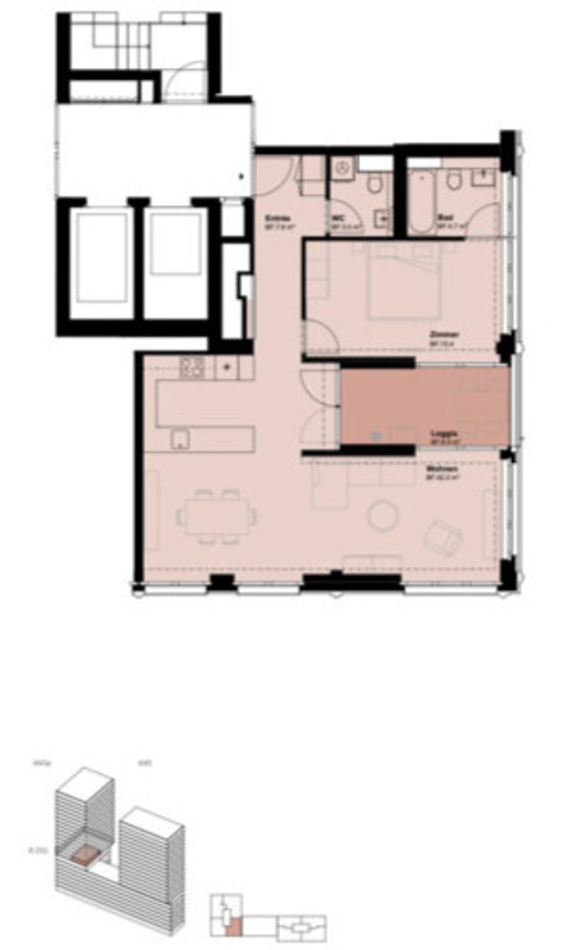 2½ ZI-WOHNUNG IN ZÜRICH - KREIS 4 HARD, MÖBLIERT, TEMPORÄR (10)