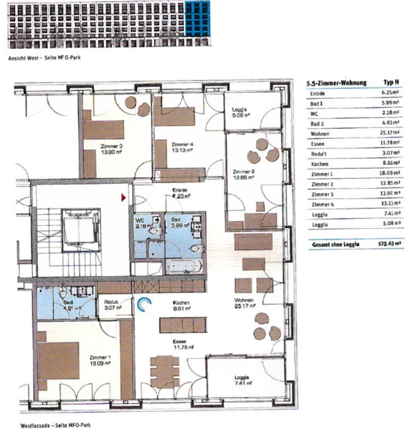 5½ ZI-WOHNUNG IN ZÜRICH - KREIS 11 OERLIKON, MÖBLIERT, TEMPORÄR (10)