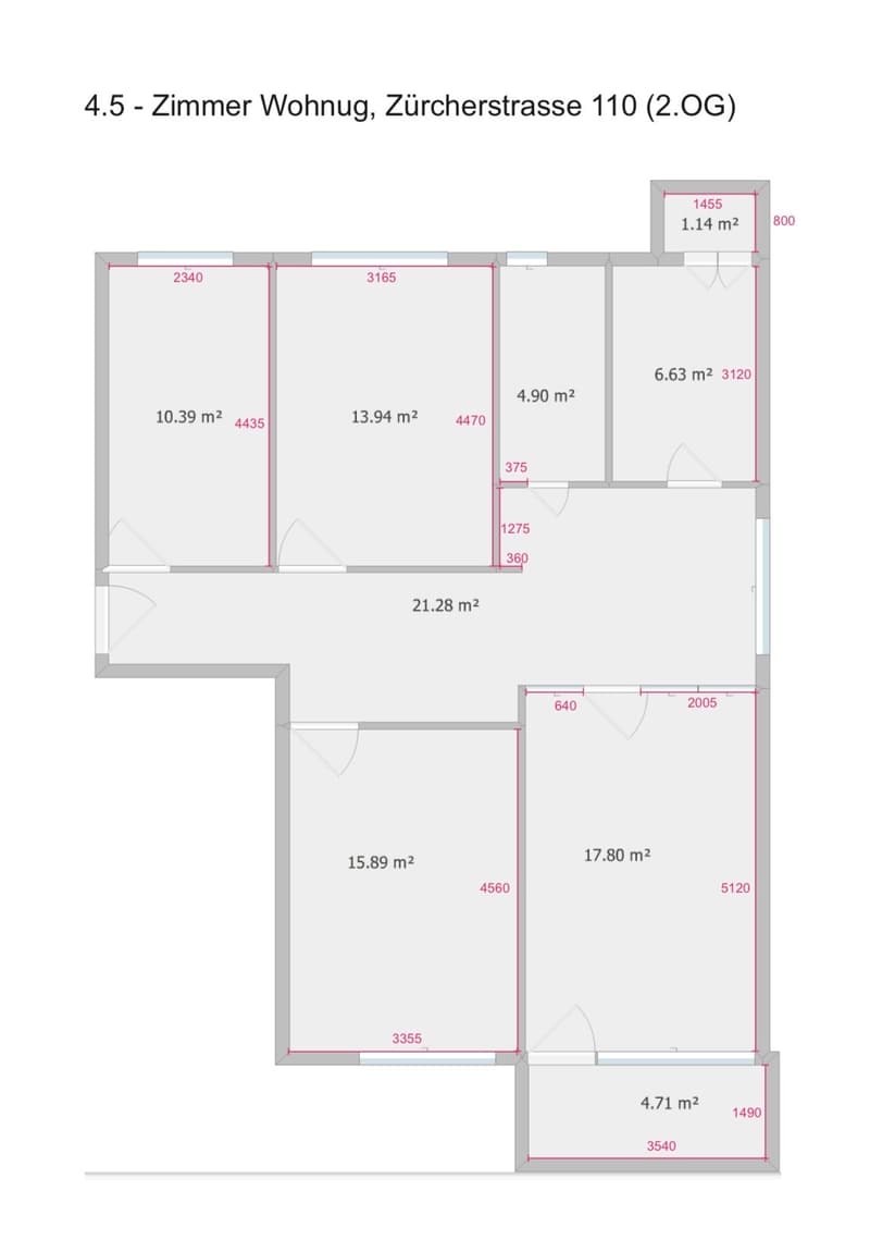 4½ ZI-WOHNUNG IN THALWIL (ZH), MÖBLIERT, TEMPORÄR (8)