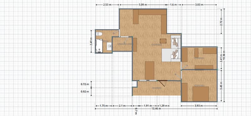3½ ZI-WOHNUNG IN GOLDAU (SZ), MÖBLIERT, TEMPORÄR (10)
