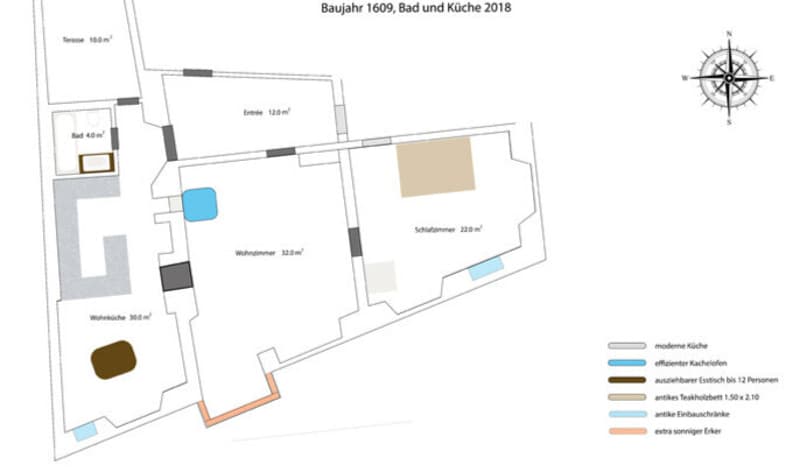 3½ ZI-WOHNUNG IN SCHAFFHAUSEN, MÖBLIERT, TEMPORÄR (10)