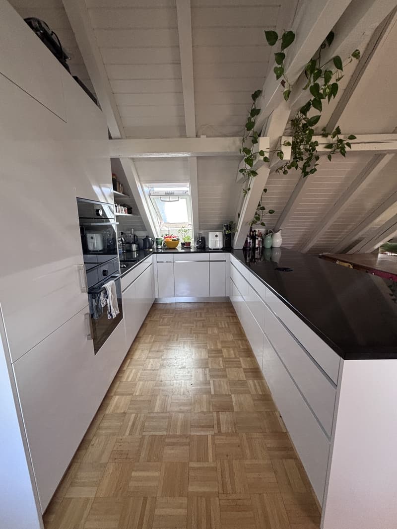 3½ ZIMMER-ATTIKAWOHNUNG IN ZÜRICH - KREIS 3 WIEDIKON, MÖBLIERT, TEMPOR (4)