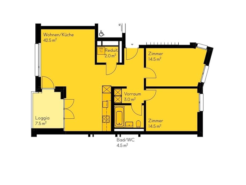 3½ ZI-WOHNUNG IN DÜBENDORF (ZH), MÖBLIERT, TEMPORÄR (5)