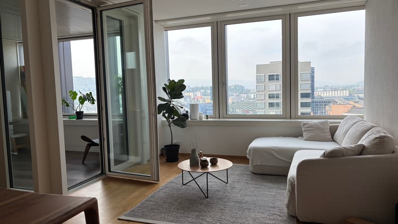 1½ ZI-WOHNUNG IN ZÜRICH - KREIS 9 ALTSTETTEN, MÖBLIERT, TEMPORÄR (1)