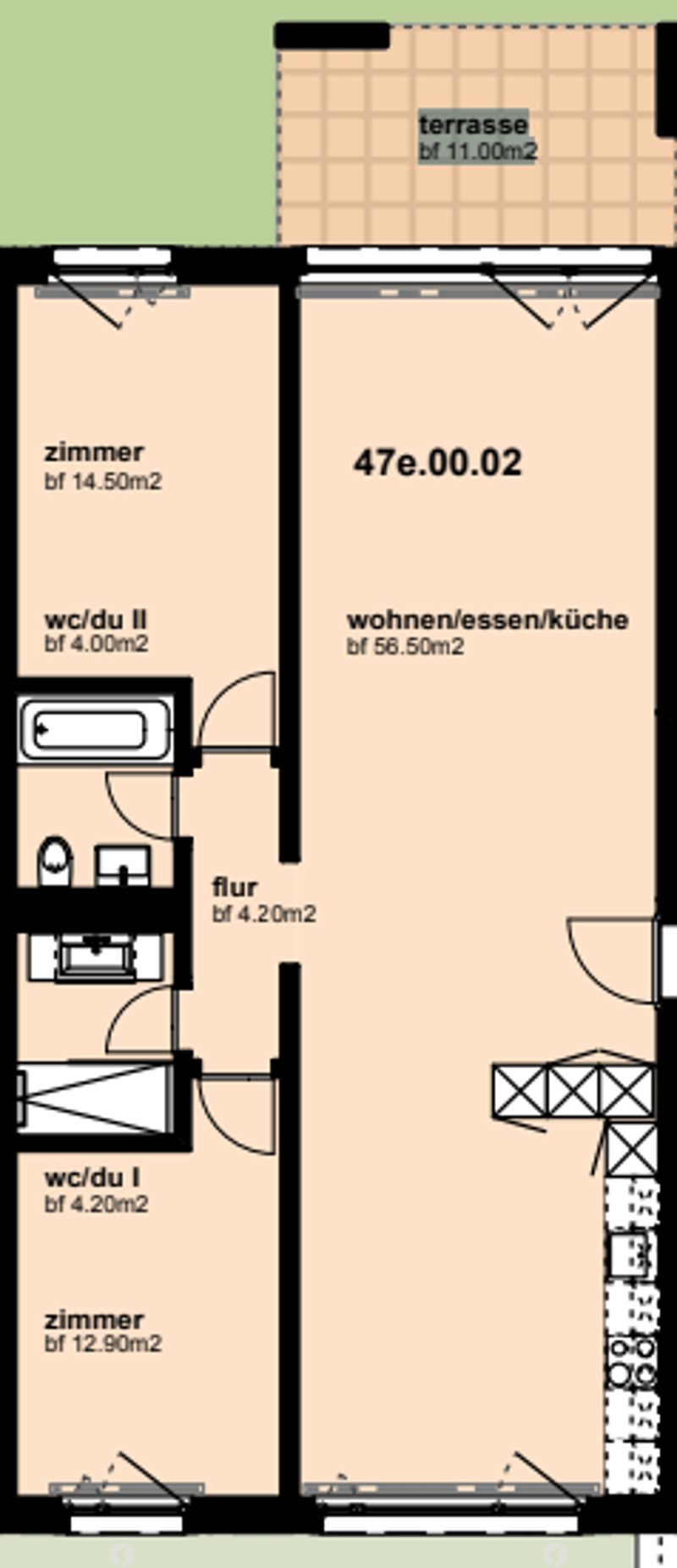 Moderne 3.5-Zimmer-Erdgeschosswohnung (7)