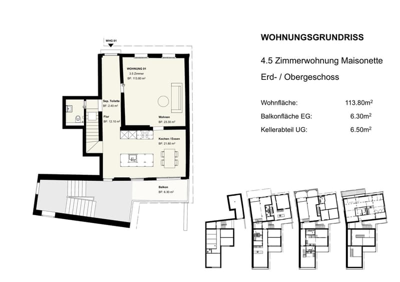 Neubau-Maisonette mit viel Charme - Nr. 01 (16)