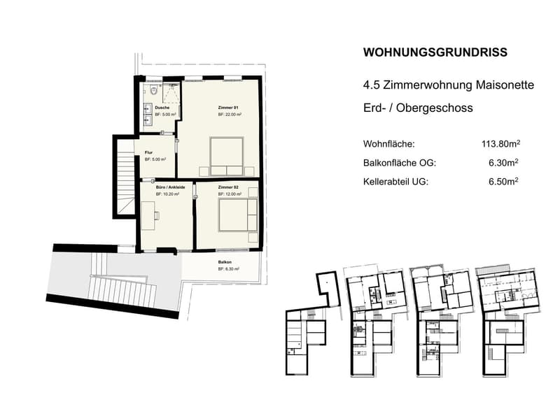 Neubau-Maisonette mit viel Charme - Nr. 01 (15)