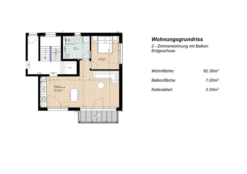 2.5-Zimmer Neubauwohnung mit Balkon - W1 (3)