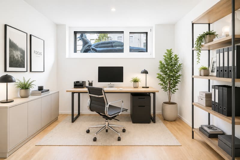 Schlafzimmer 3 oder Büro möbliert