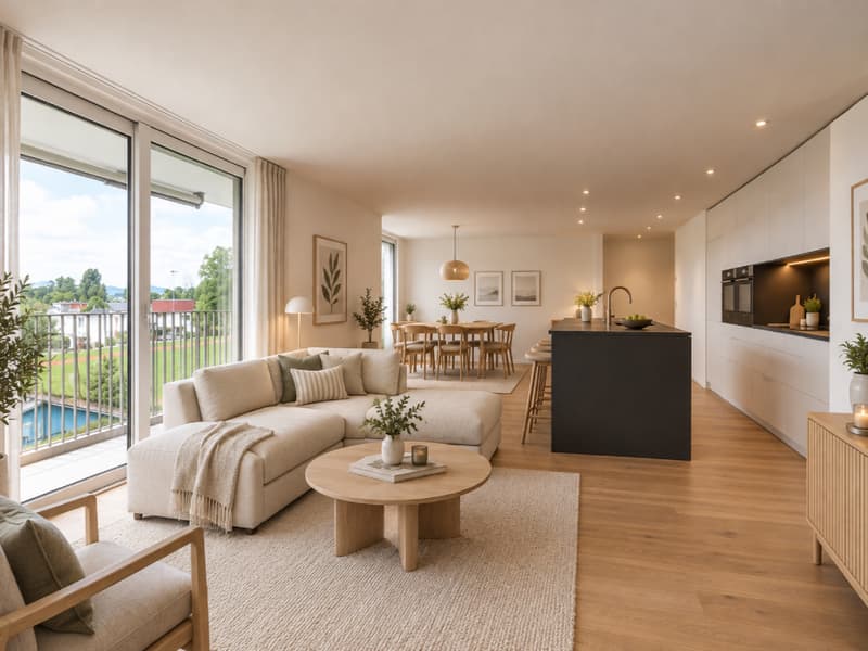 Murtensee vor der Tür - Exklusive 5.5-Zimmer-Dachwohnung (1)