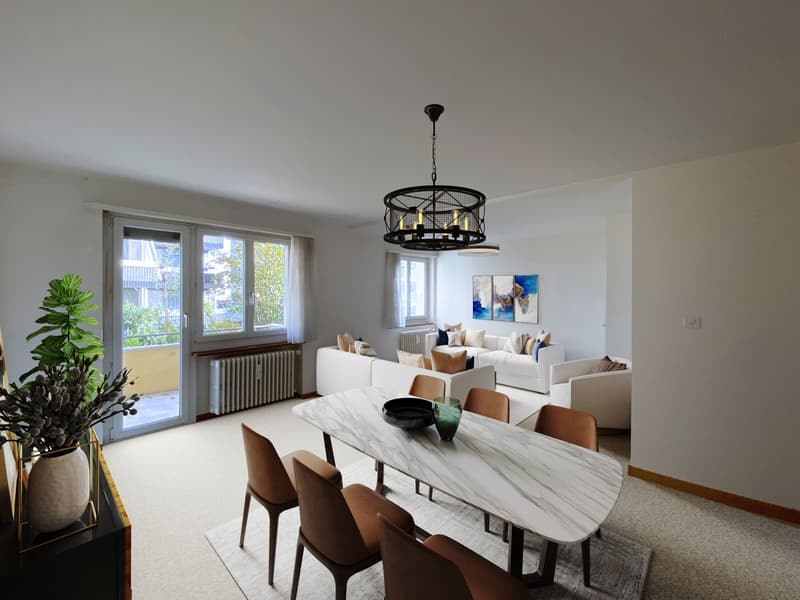 Gemütliche 6.5-Zimmer-Eigentumswohnung mit Cheminée und Garage (1)