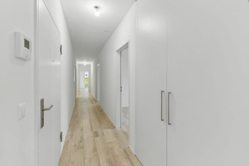 Gang mit Garderobe