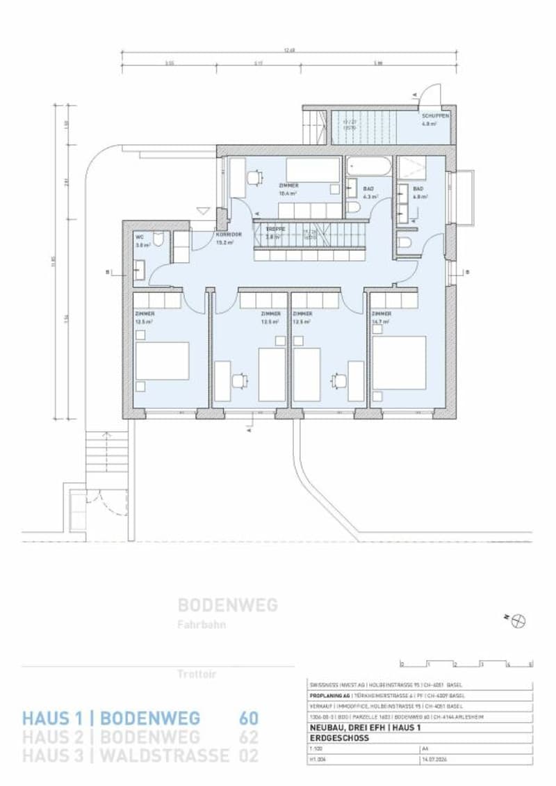 Erdgeschoss, Haus 1
