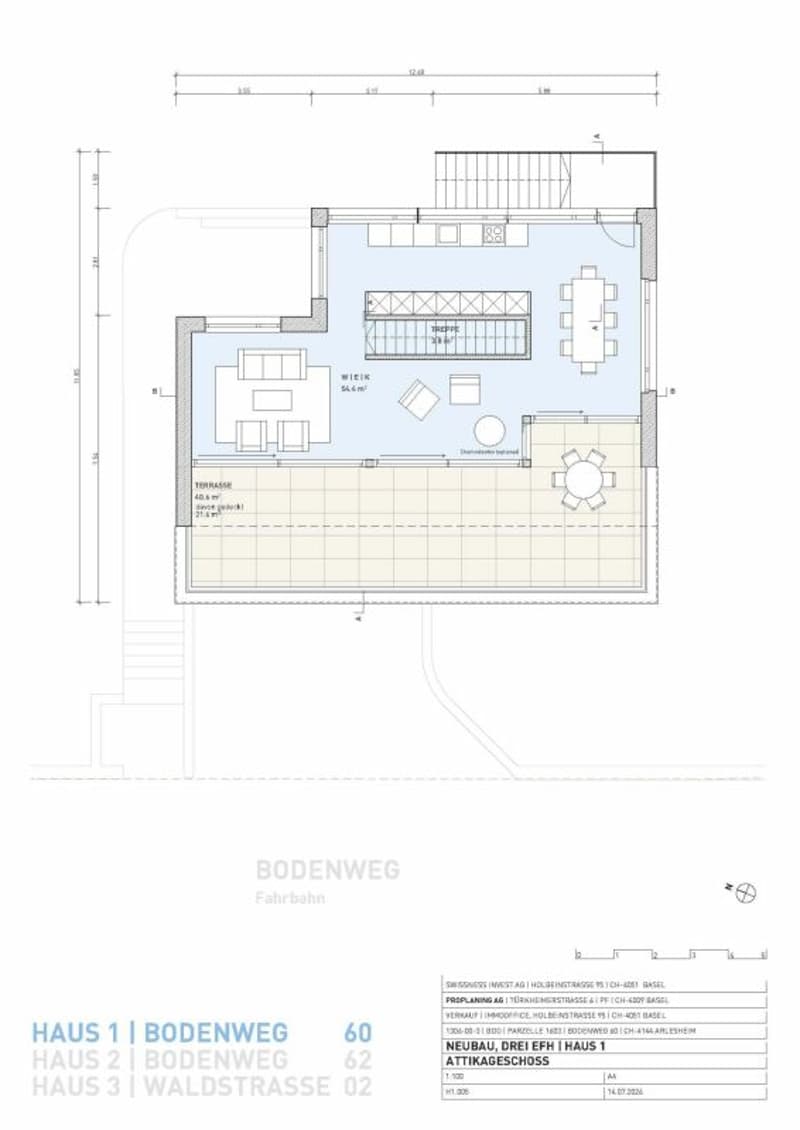 Attikageschoss, Haus 1