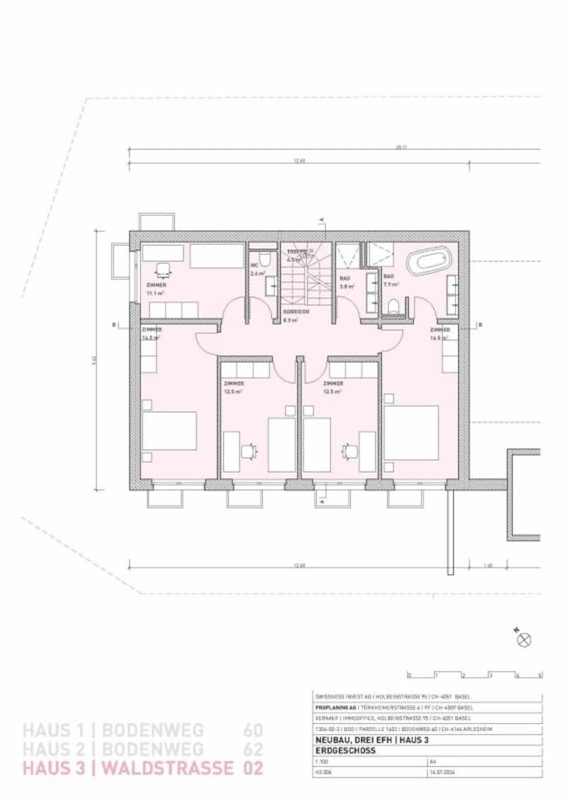 Erdgeschoss, Haus 3