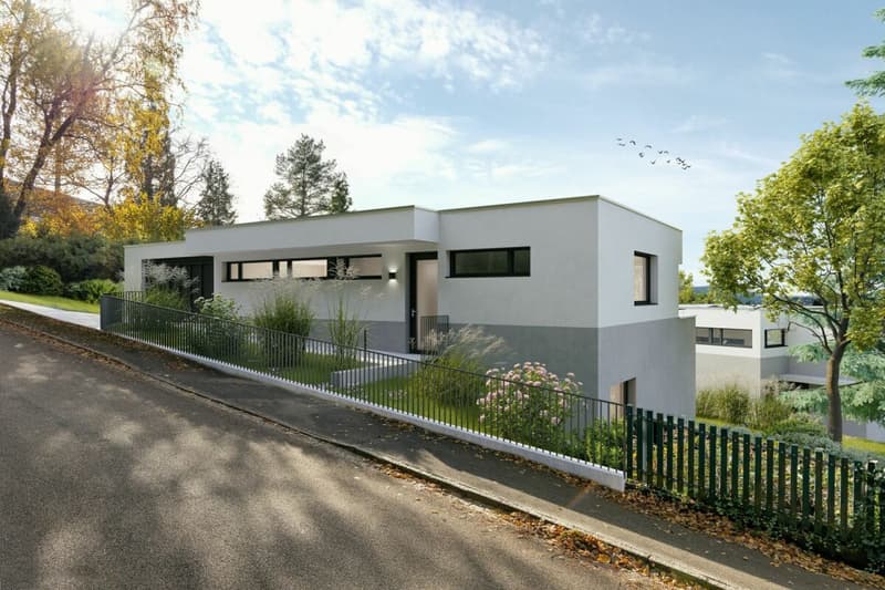 Haus 3, Ansicht Eingangsseite, Waldstrasse