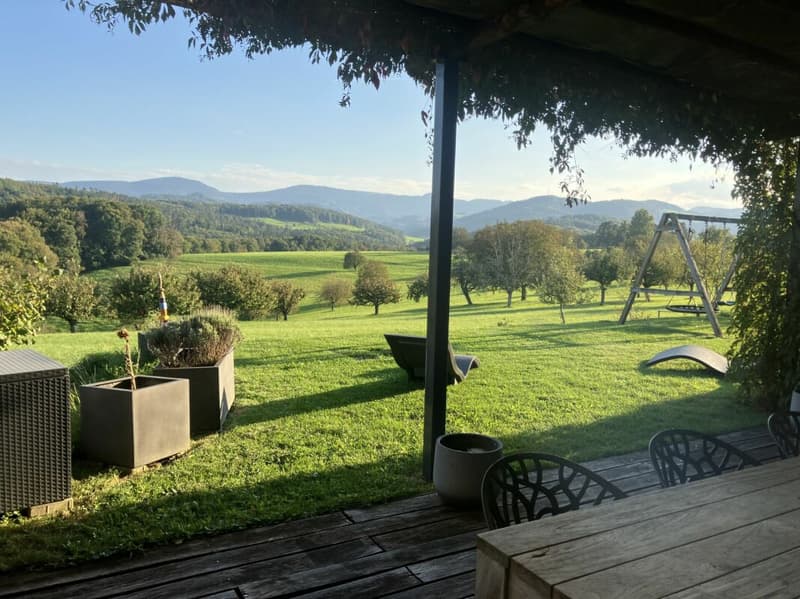 Ausblick von der Loggia/Sitzplatz