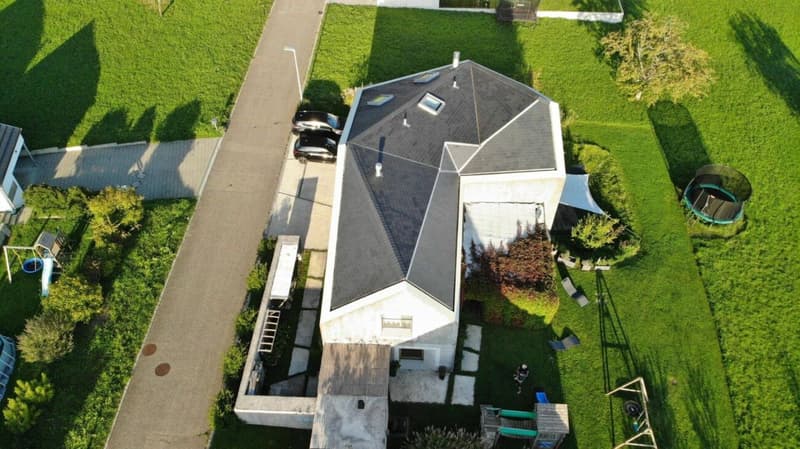 Haus aus der Vogelperspektive