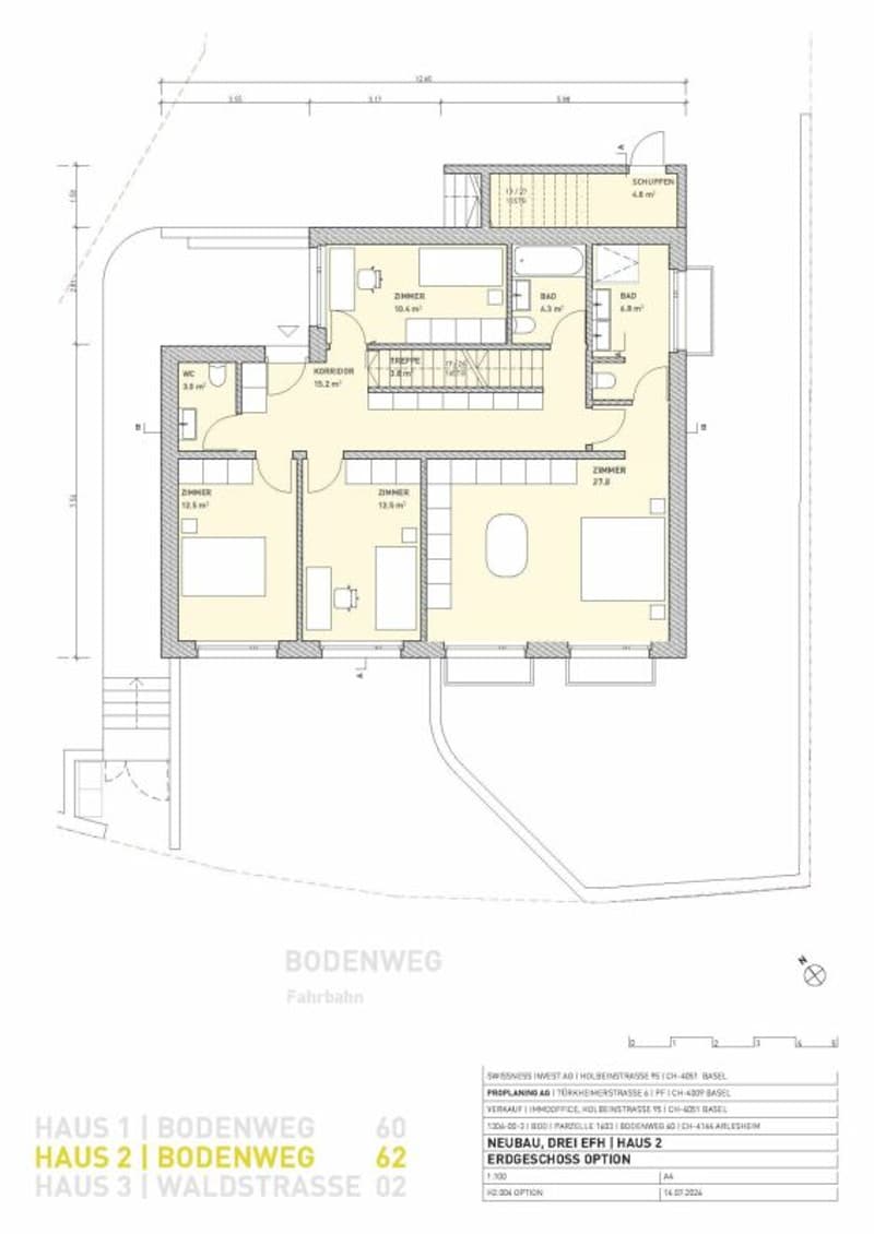 Erdgeschoss Option, Haus 2