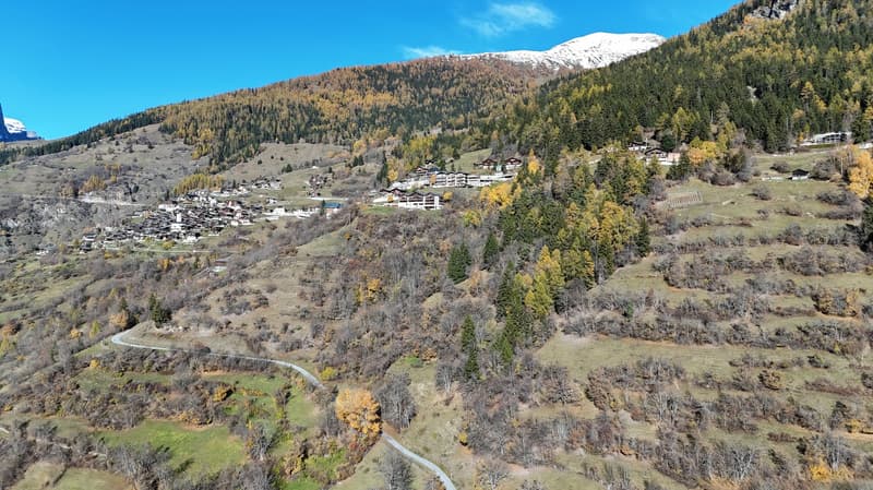 Sonniges Landwirtschaftsland mit Stall bei Leukerbad (7)