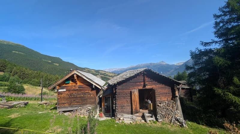 Behagliches Maiensäss bei der Brandalp in Unterbäch (3)