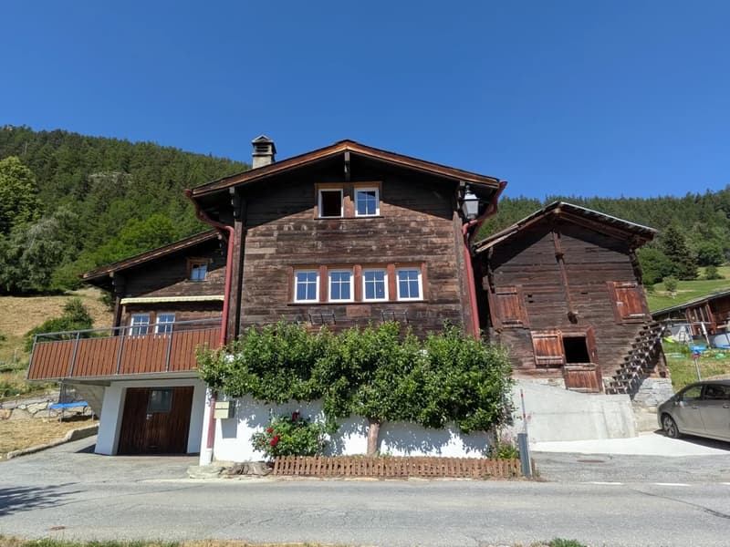 Einfamilienhaus mit Stall in Zeneggen (1)