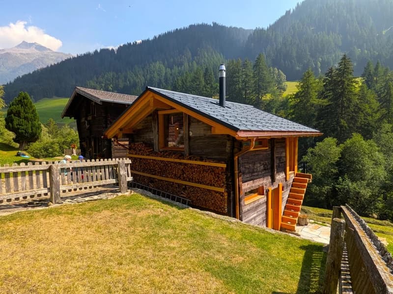 Hochwertig ausgebaute Stall-Scheune im Binntal (2)