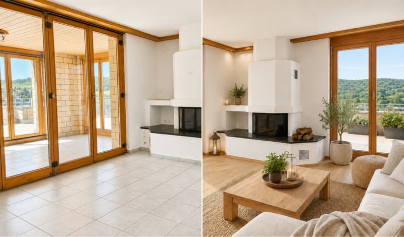Wohnen wie im eigenen Haus - Attika-Maisonette mit Traumterrasse & Garten (5)
