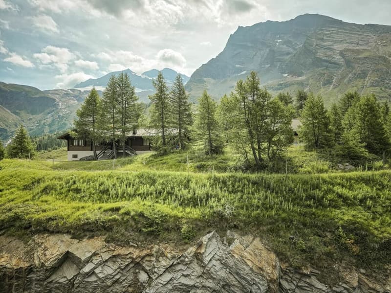 Aussicht vom Hotel Simplon auf dem Simplonpass
