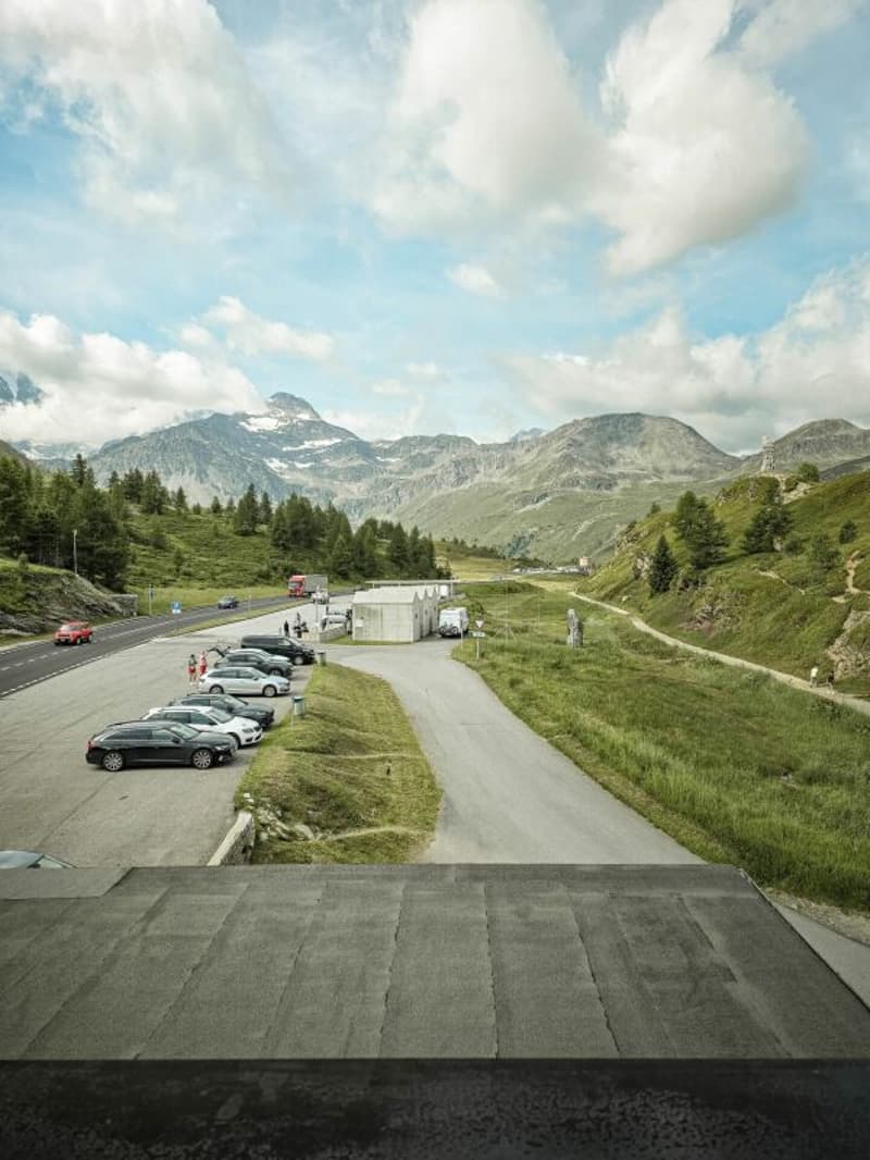 Aussicht vom Hotel Simplon auf dem Simplonpass