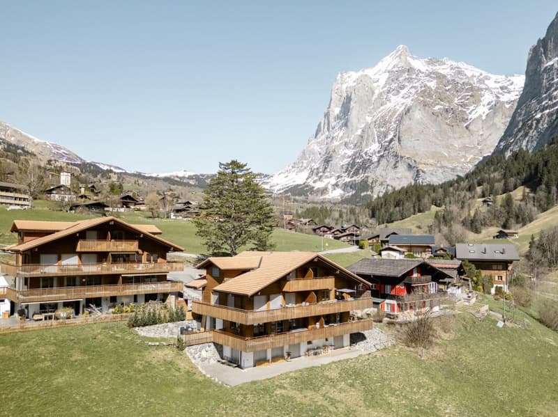 Grindelwald: Ruhige 3.5-Zimmer-Ferienwohnung mit Balkon und Gartensitzplatz (4)