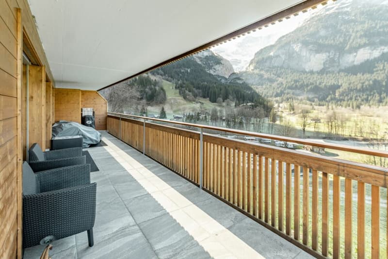 Grindelwald : appartement de vacances calme de 3,5 pièces avec balcon et espace de jardin (14)