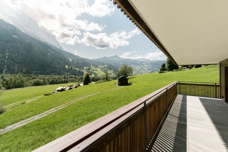 Grindelwald: Ruhige 3.5-Zimmer-Ferienwohnung mit Balkon und Gartensitzplatz (17)