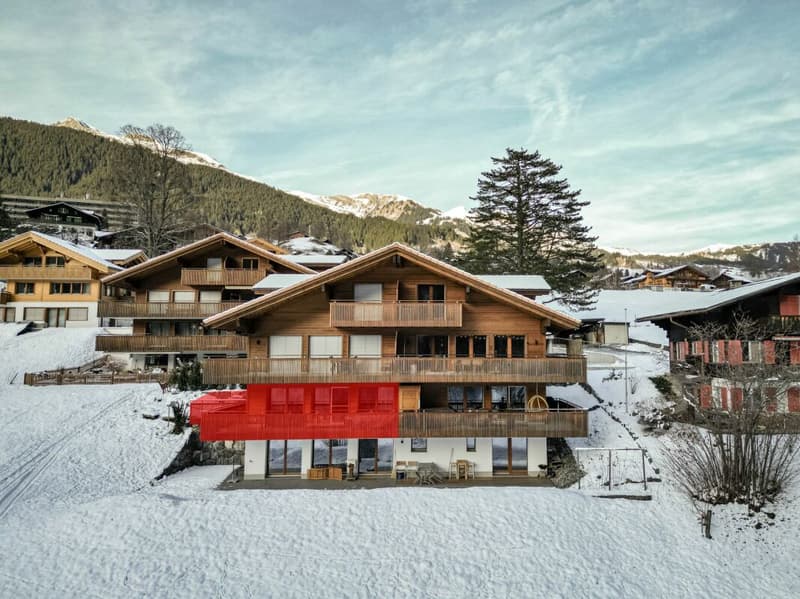 Grindelwald : appartement de vacances calme de 3,5 pièces avec balcon et espace de jardin (2)