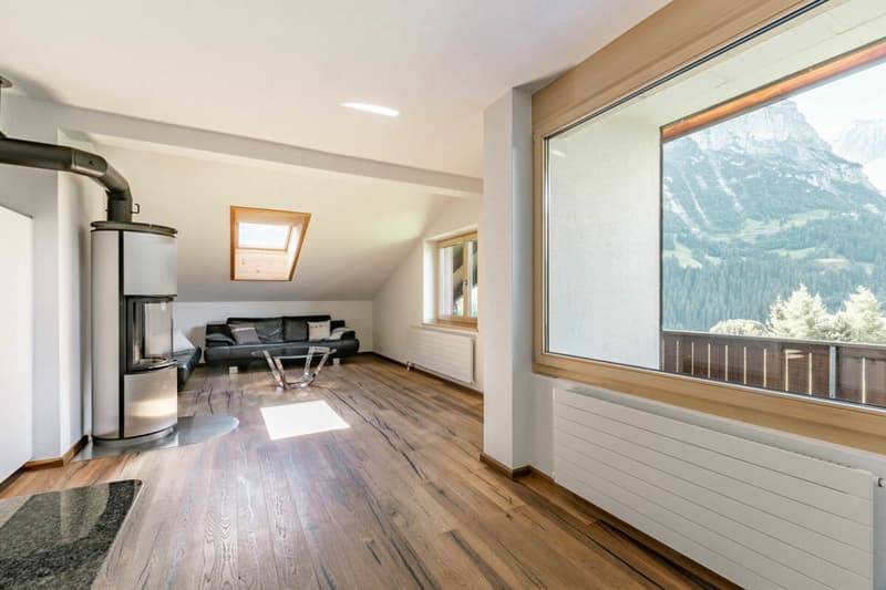 Appartement 3.5 pièces avec vue sur les montagnes - Chalet dans le Rutsch (6)