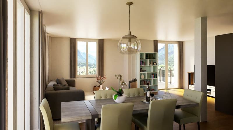 Neubau 4.5-Zimmer-Penthouse Nr. 18 im Mehrfamilienhaus Schönbühl 360° in Wilderswil (6)
