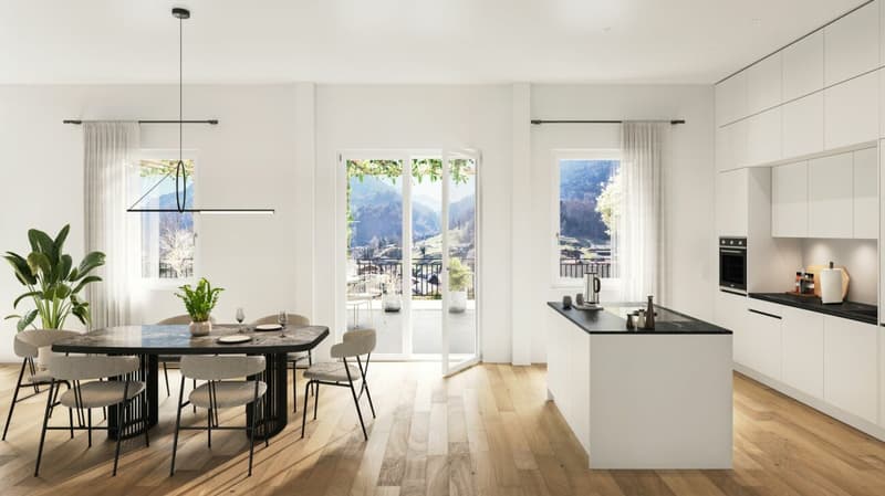 Neubau 4.5-Zimmer-Penthouse Nr. 18 im Mehrfamilienhaus Schönbühl 360° in Wilderswil (4)