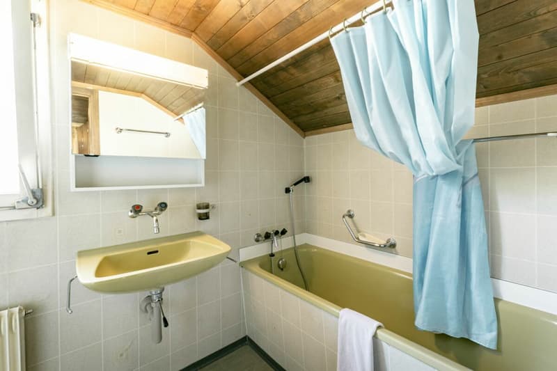 Gemeinsames Badezimmer im Hotel Restaurant Alpina-Ritzli in Innertkirchen