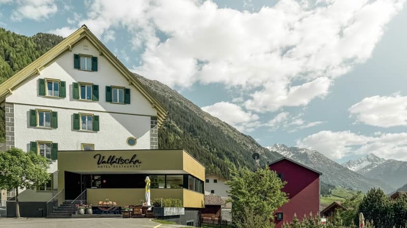 Das Hotel Vallatscha bei Disentis