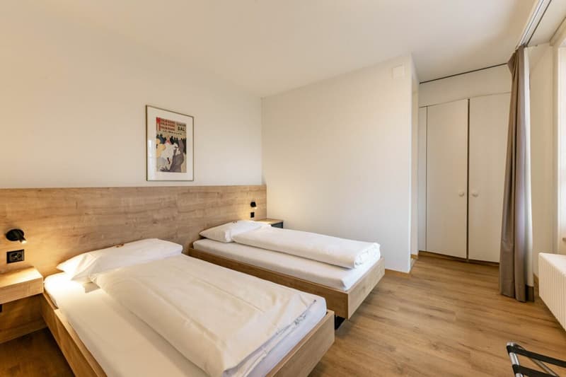 Ein Doppelzimmer im Seelandhotel Weisses Kreuz in Lyss