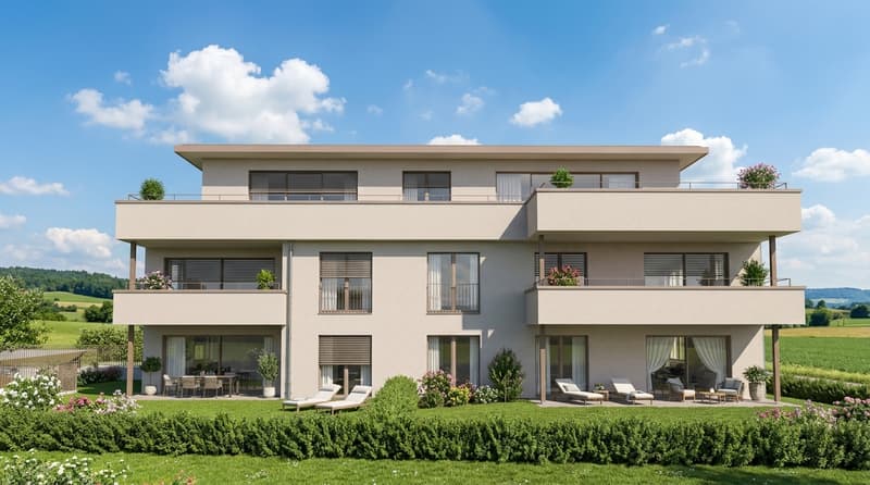Modern wohnen mit Stil - exklusive Mietwohnungen in Biberist - 2 1/2 Zimmer Attikawohnung (5)
