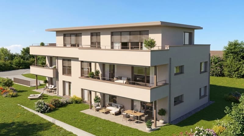 Modern wohnen mit Stil – exklusive 4½-Zimmer-Mietwohnung mit privatem Gartenanteil (6)